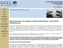 Tablet Screenshot of excel-arbeitsschutz.de
